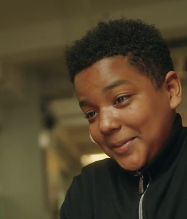 young kid with high top